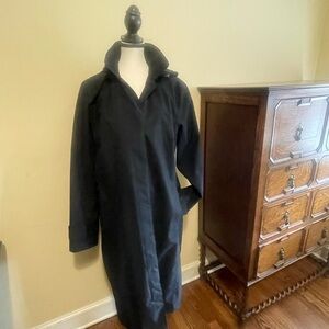 Lands' End Black Rain Coat.